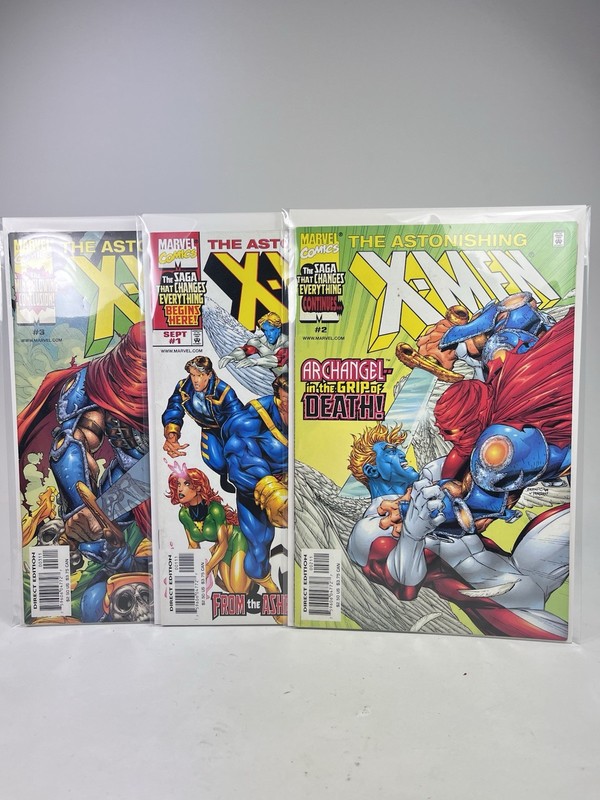 The Astonishing X-Men #1-3 Complete Comic Series Set 2nd Series 1999 Marvel