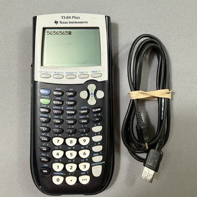 Texas Instruments TI-84 Plus Graphing Calculator with Slip Cover Tested Working