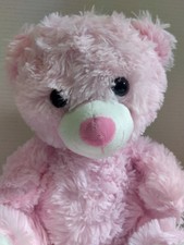 Soft Fluffy Pink Plush Teddy Bear 11"