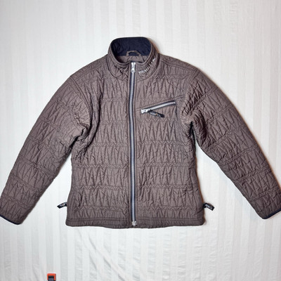 Kerrits Quilted Jacket Girls L Brown Medium Riding Equestrian Full Zip Pockets