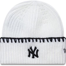 New Era Mens KNIT MEDIUM New York Yankees Beanie - Light Cream - One Size