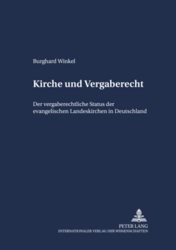 Thumbnail - Kirche Und Vergaberecht Der Vergaberechtliche Status Der Evangelischen