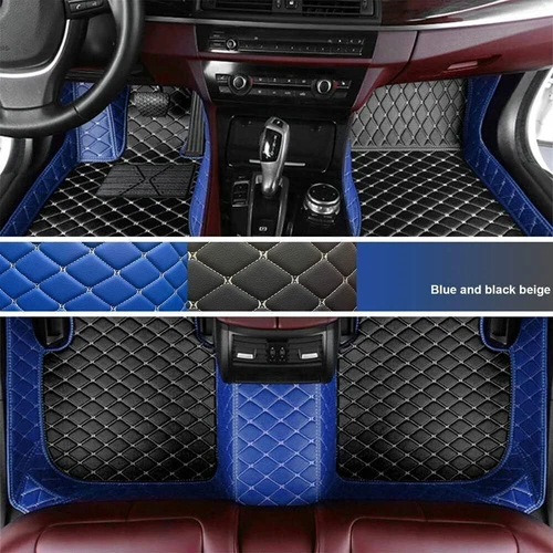 Alfombrillas coche cuero impermeables de lujo para Peugeot 5008, 508 forro automático - Imagen 11 de 44