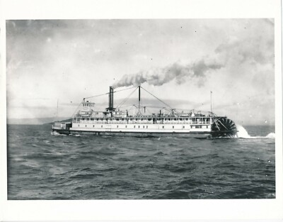 #ad Grande argentique J. Porter Shaw coll. Riverboat Apache Sacramento Rives bateau EUR 19.99