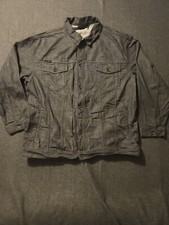 Rocawear Denim Jacket Men's 48 chest 54 in Gray Button Long Sleeve Hip Hop Y2K