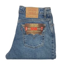 Vintage Levis 550 Red Tab Jeans Womens Size M Long Relaxed Fit Tapered Leg NWT