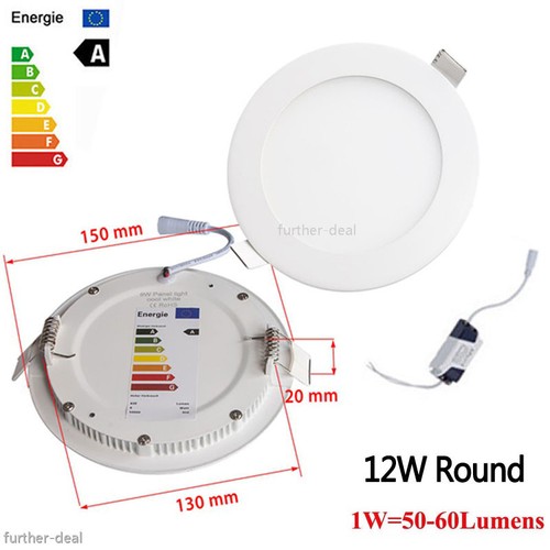 9W 12W 15W 18W 21W LED Recessed Ceiling Panel Down Lights Fixture Lamp White AC - Picture 17 of 26