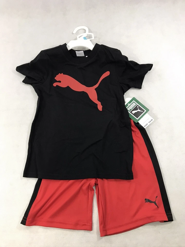 Puma Boys Youth Activewear Shirt and Shorts Set Size 4 NWT $34 - Image 3 of 4