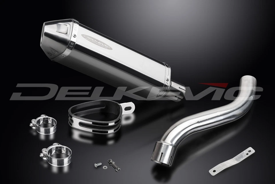 Suzuki SV650 98-02 High Mount Slip On 13" Tri-Oval Stainless Exhaust Muffler Kit - Image 4 of 4