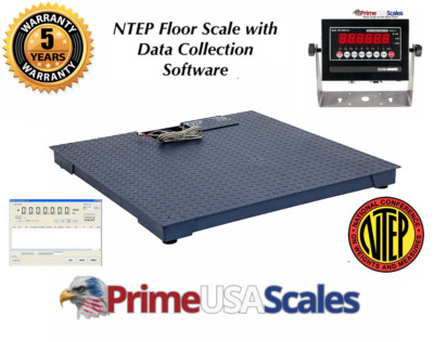 5 Year Warranty NTEP 60''x60'' Floor scale 1,000 lb x .2 lb w/ Data Software 