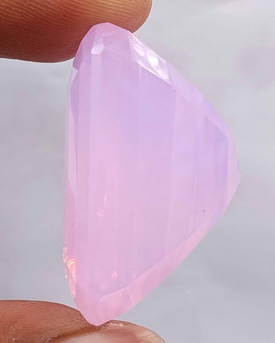 175 CT EGL CERTIFIED UNTREATED EMERALD CUT APPEALING PINK OPAL LOOSE GEMSTONE - Picture 6 of 11