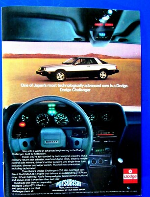 コレクション challenger  postcard 1980 Dodge Challenger Imported From Japan Original Print Ad