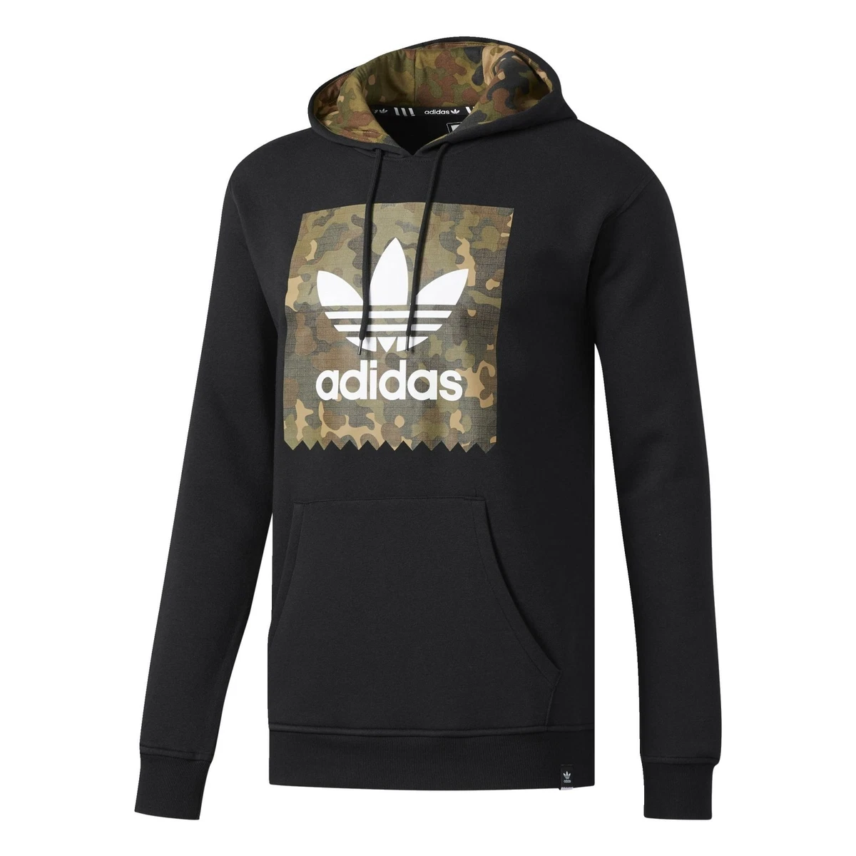 adidas Men's BB CAMO HD Hoodie Sweatshirt - Black | eBay