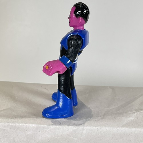 Imaginext DC Comics SINESTRO Super Friends Blue Action Figure 3" Cake Topper - Picture 4 of 12