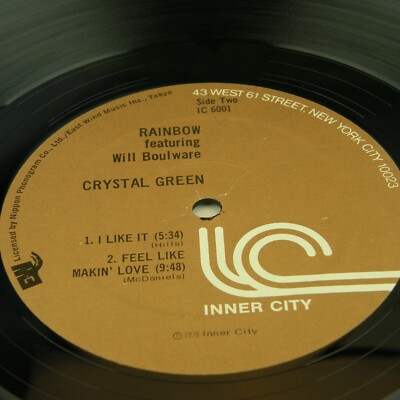 Rainbow Featuring Will Boulware ‎– Crystal Green 1978 lp IC-6001