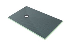 Image of Aica 40mm Height Wet Room Wetroom Shower Tray Kit With Waste Various Sizes
