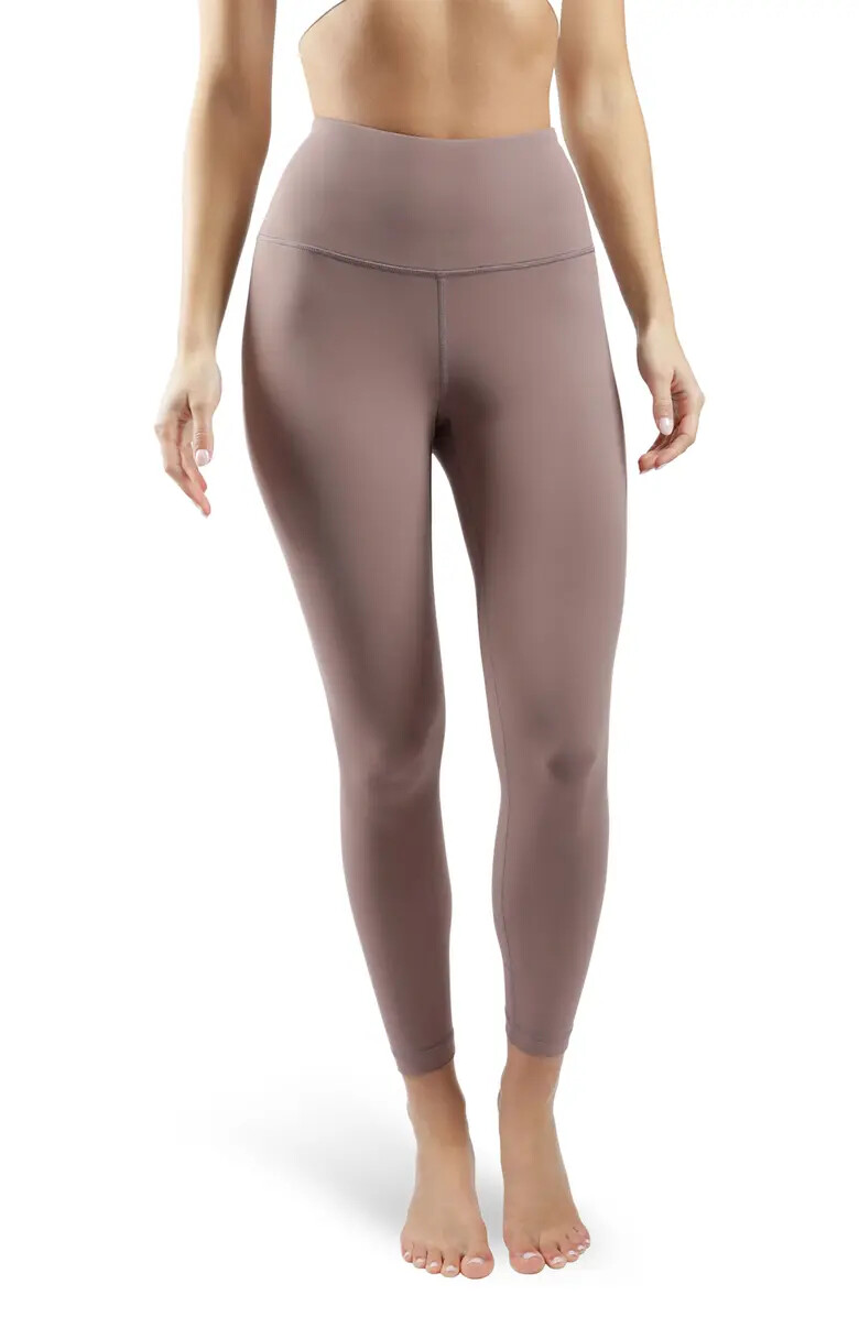 NWT $72 Yogalicious Lux Satellite Mocha Leggings Hi Rise Ankle Length Yoga  Pants 191244766132 | eBay