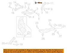 GM OEM 18-24 Acadia Suspension Components-Trailing Arm Bolt 11609606