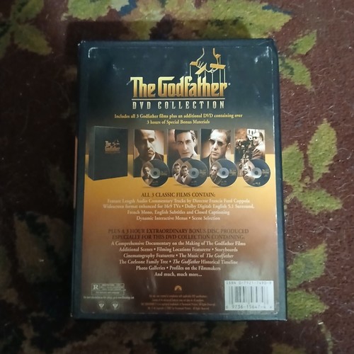 The Godfather DVD Collection 2001 5 disc MOB MAFIA - Picture 16 of 16