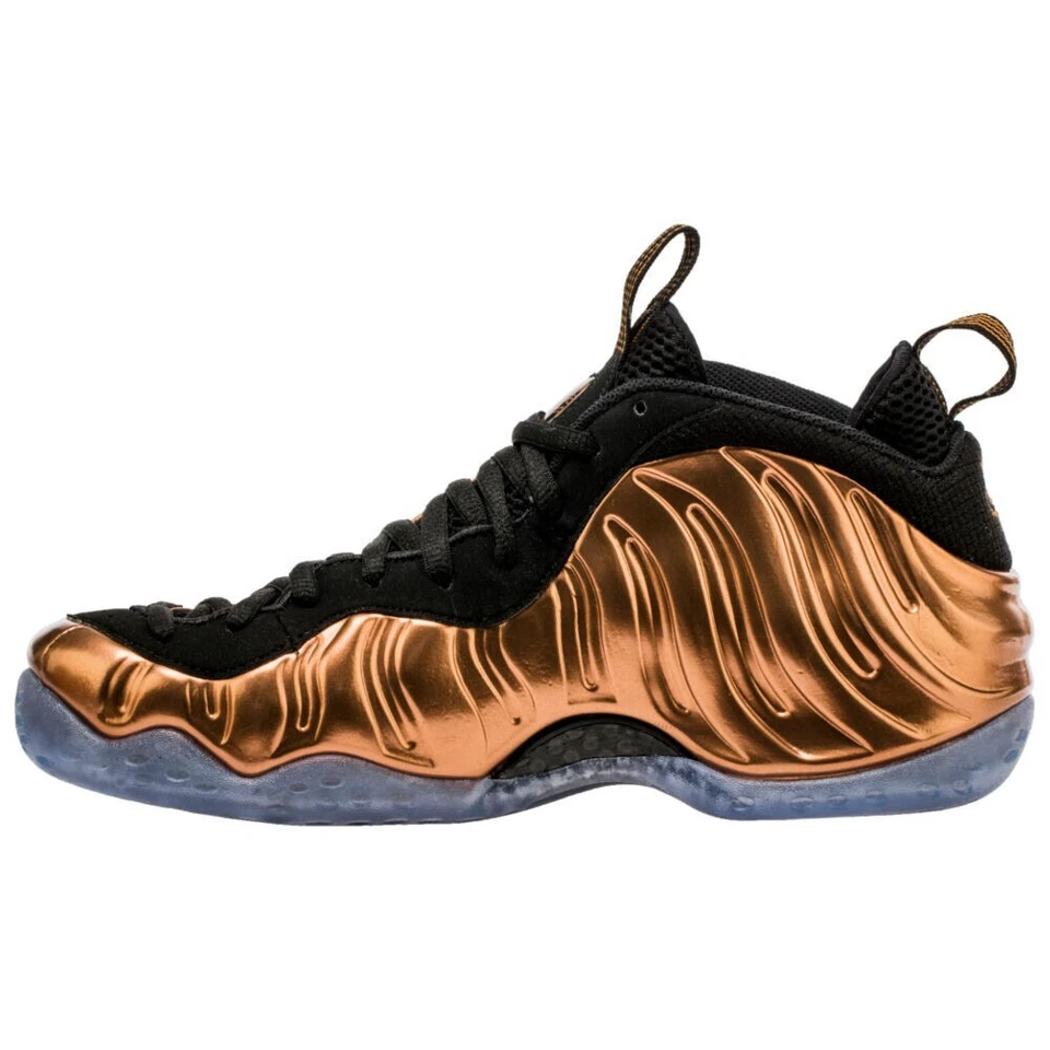 NIKE Scarpe UOMO Shoes "Air Foamposite One" NEW Sneakers METAL COPPER 41 US 8 - Immagine 3 di 4