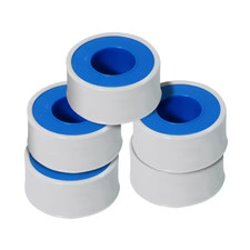 3/4 In. X 1080 In. PTFE Thread Seal Tape for Plumbers in White Pack of 5-Rolls 