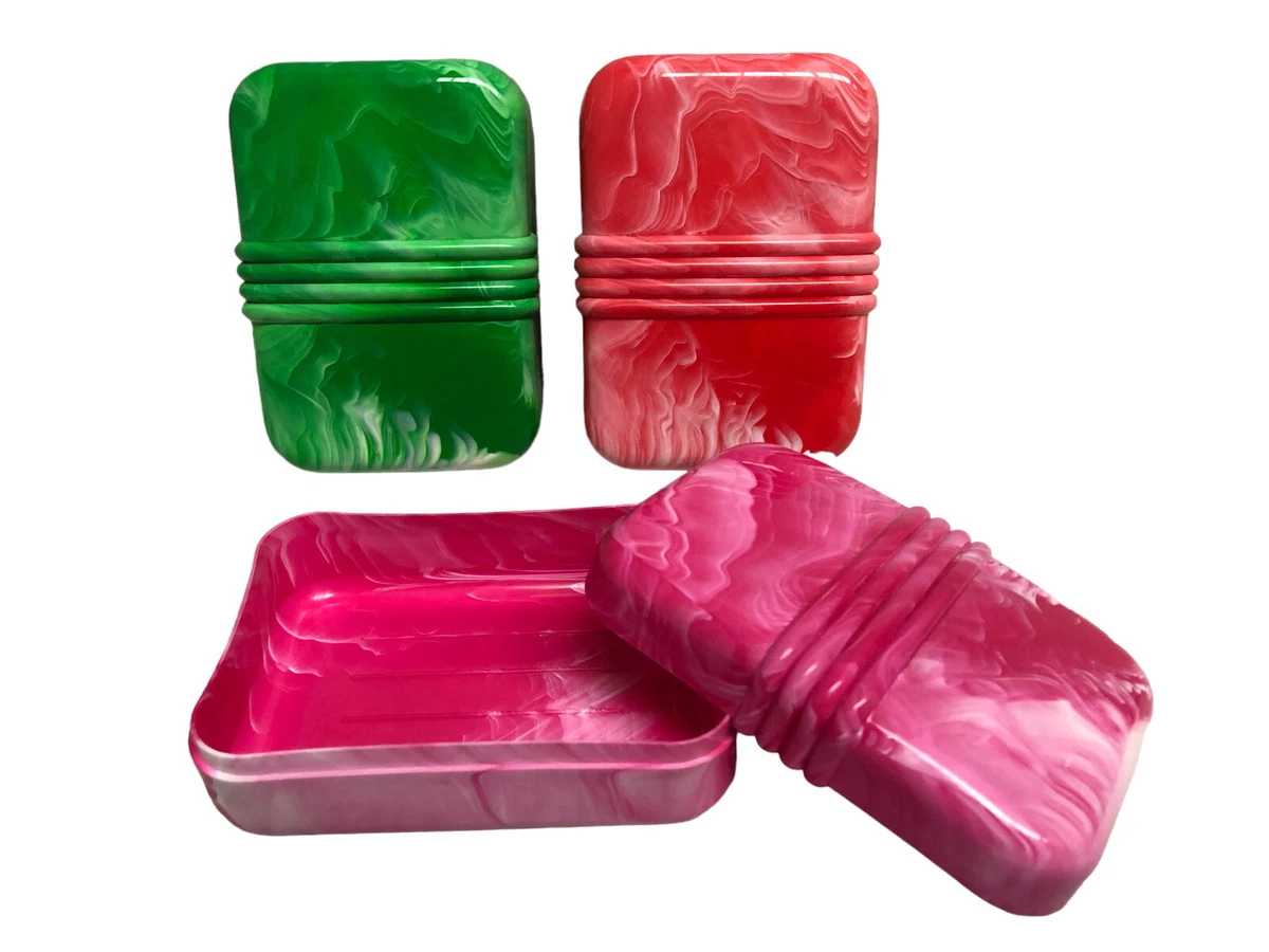 Porta saponetta da appoggio rosa serie Sole colorata di Gedy in resina