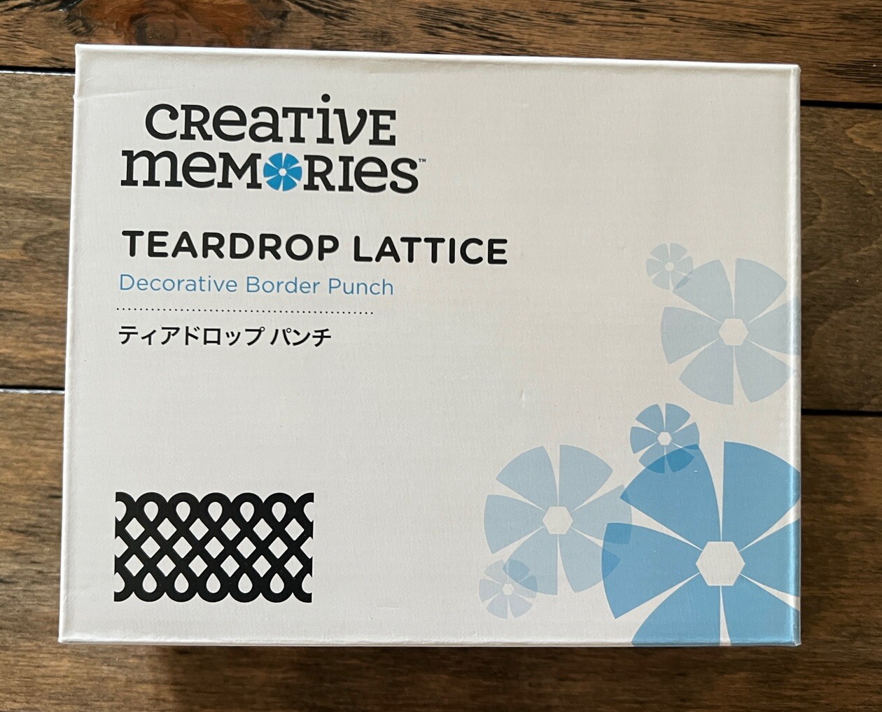 NEW NIB Creative Memories Tear Drop Lattice Punch Standalone Decorative