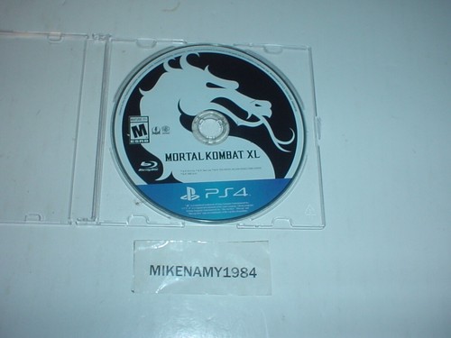 MORTAL KOMBAT XL game disc in plain case for Sony Playstation 4 PS4