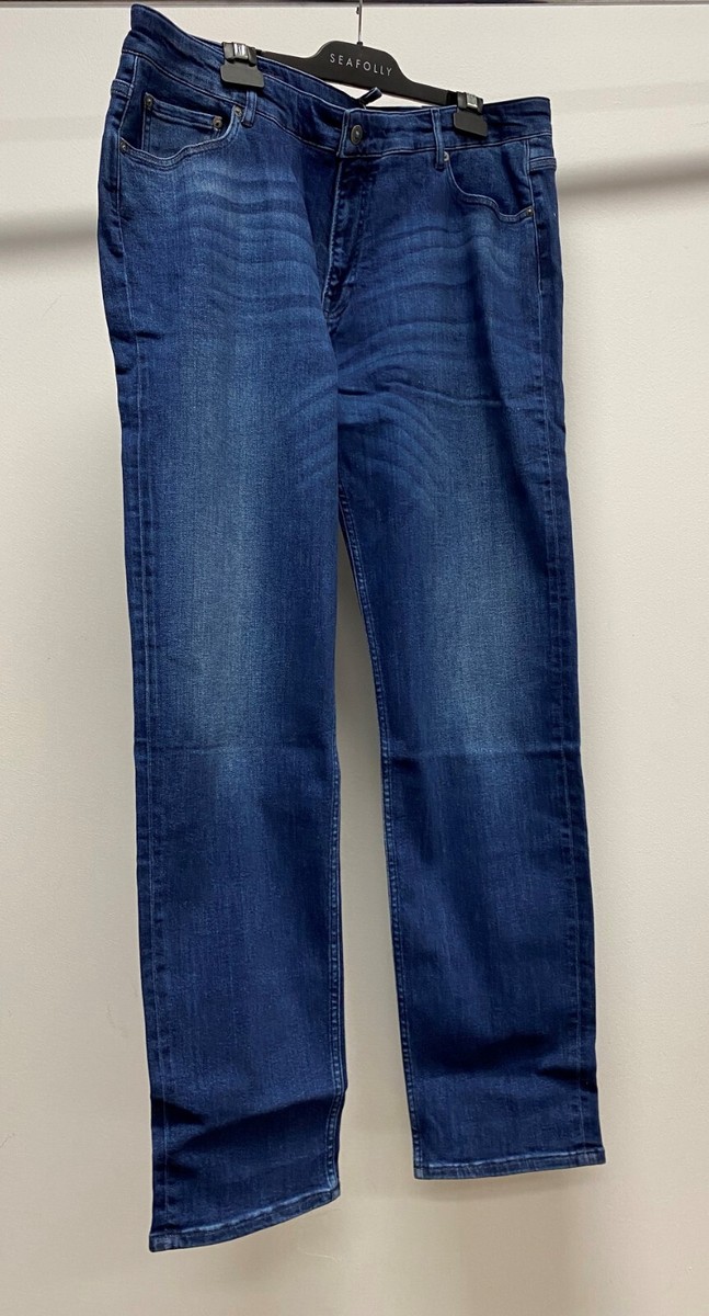 Jean Homme Serge Blanco Taille 40 Bleu - Neuf Avec étiquettes, Coupe Droite