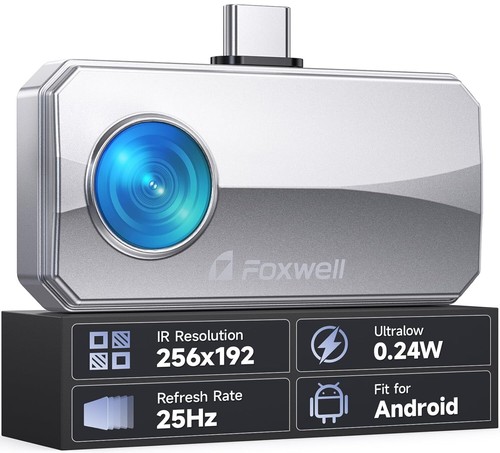 FOXWELL RT100 25Hz Reframe Rate Thermal Imaging Camera for USB-Type C Android UK - Picture 9 of 9