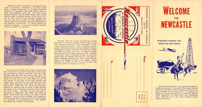Newcastle, Wyoming - Vintage Brochure and Map