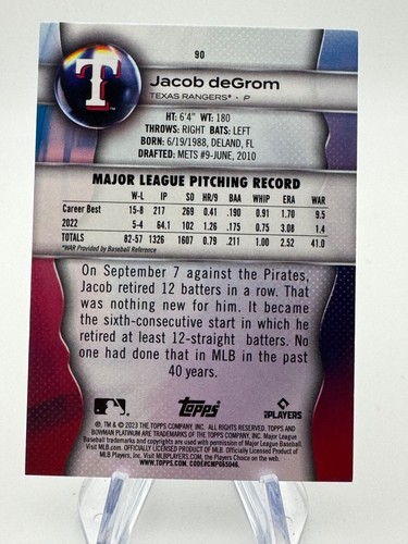 2023 Bowman Platinum Baseball You Pick - #1-101 - PYC - Picture 160 of 179