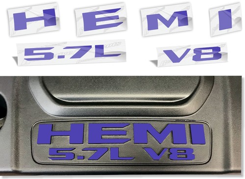 2019-2024 Ram HEMI 5.7L V8 Engine Cover Overlay Decal Stickers - Picture 62 of 73