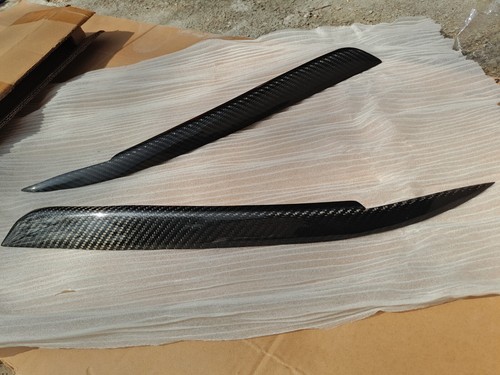 Carbon Fiber Headlight Eyelids Eyebrows for 1993-1998 Nissan R33 Skyline GTR - Picture 2 of 6