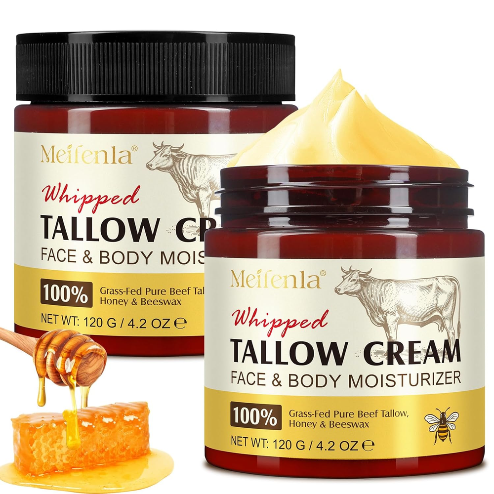 Organic Beef Tallow Moisturizer for Skin & Face Care