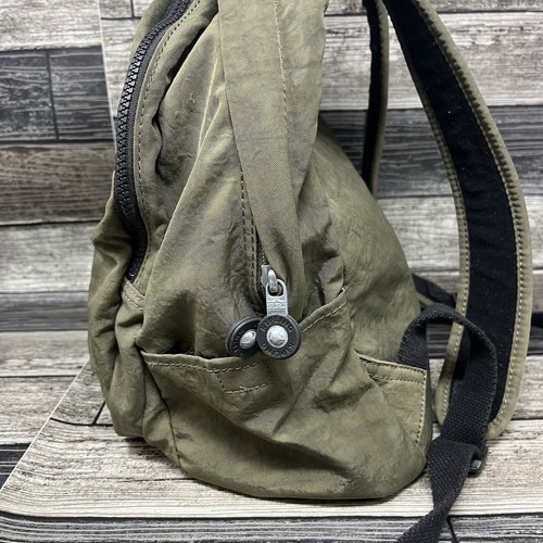 Zaino Kipling Challenger verde oliva tasche con zip leggera viaggio - Foto 7 di 15