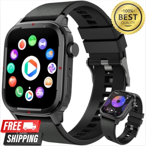 2025 Smart Watch For Men/Women, Waterproof Smartwatch Bluetooth iPhone Samsung