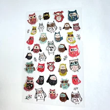 Cute Little Owl Planner Stickers Foil Accents Scrapbooking Bullet Journals