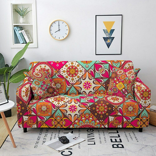 Slipcovers Elastic Stretch Bohemian Sofa Cover Living Room Couch Cover Armchair - Picture 23 of 28