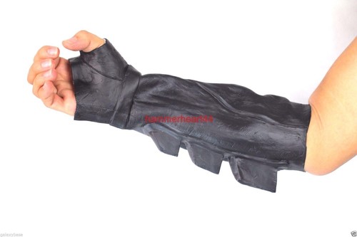 BATMAN BRACER GAUNTLET Dawn of Justice DoJ Latex Gloves Adult - Afbeelding 2 van 5