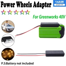 Power Wheels Adapter For Greenworks 40V Li-ion Battery Output 14AWG Robotics DIY