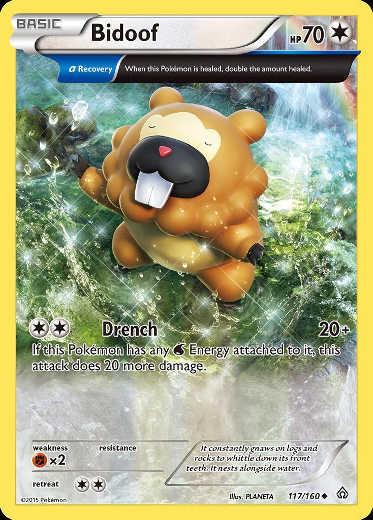 Pokemon Bidoof (117/164) Primal Clash LP