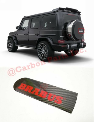 W464 W463 Brabus Style Carbon Spare Tire Red Cover Logo Badge Mercedes G Class Ebay