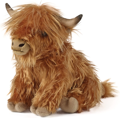 28cm Highland Cow Plush Doll Baby Stuffed Animal Soft Toys