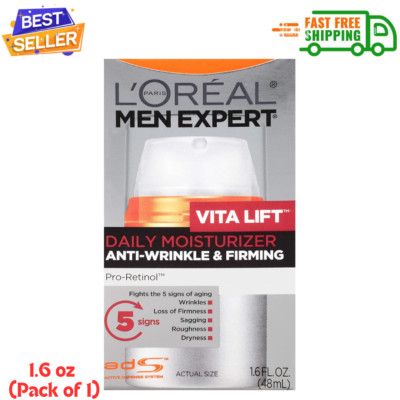 L'Oreal Paris Men Expert Vitalift Anti-Wrinkle & Firming Face Moisturizer,1.6 oz