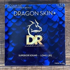 DR Strings DAP-12 Dragon Skins+ Coated Phosphor Bronze Acoustic Guitar 12-54