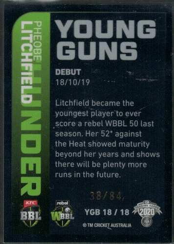2020/21 CA Traders Cricket Young Guns (Black) individual Card Sale only Nr-Mint - Picture 26 of 28
