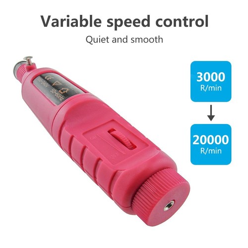 Pinkiou Portable Electric Nail Drill Set Pen Sander Polish Machine Acrylic... - Picture 4 of 8