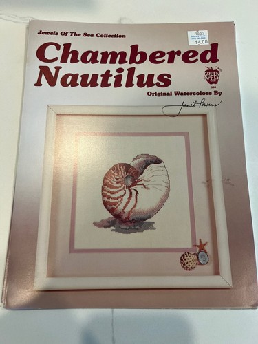 Jewels Of The Sea Cross Stitch Patterns Lot Of 5 Vintage 1987 Sea Shells - Picture 3 of 6