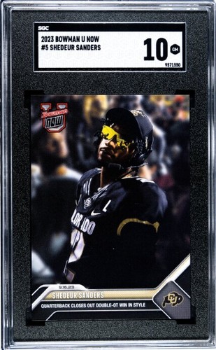 2023 Bowman U Now Shedeur Sanders SGC 10